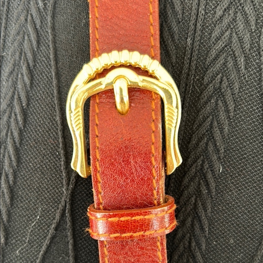 Bollini Genuine Italian Leather Black and Brown Crossbody Bag Classic Structured - Picture 3 of 16